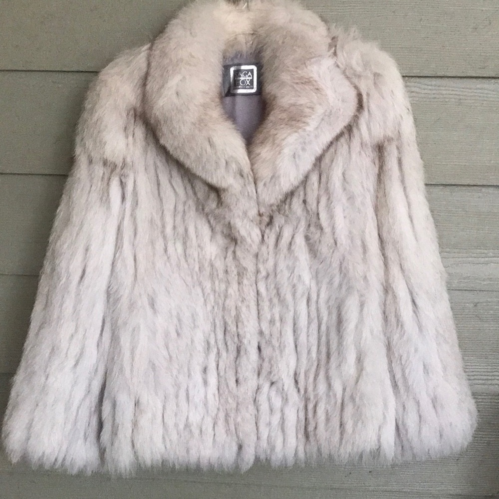 Authentic Saga Fox Coat Jacket Vintage Refurbished - Picture 5 of 7